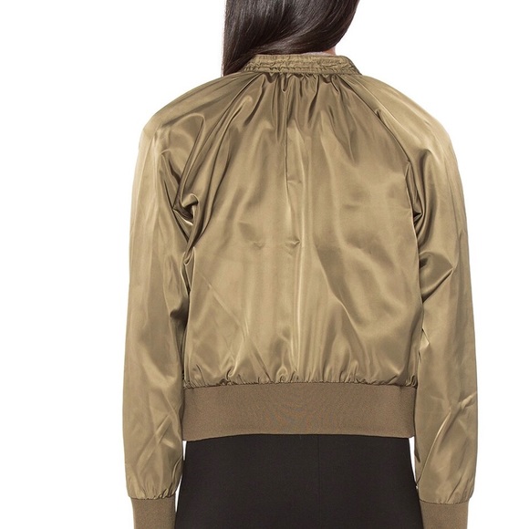 Free People Midnight Bomber Jacket, Small, MOSS Army - Picture 11 of 11
